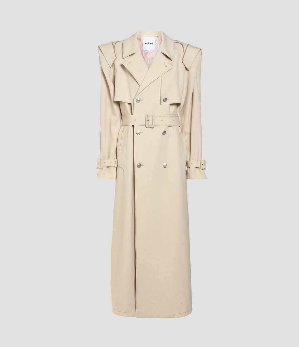 激安大特価！ 【KOCHE】Jersey Trench Saint Coat Allez - envicor.com